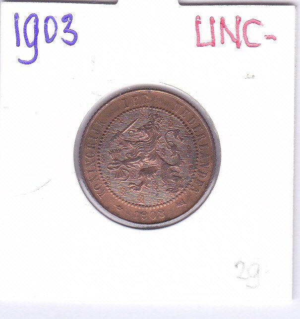 Heel mooie 2 1/2 cent 1903 voor 29 euro, Ophalen of Verzenden, Koningin Wilhelmina, Losse munt