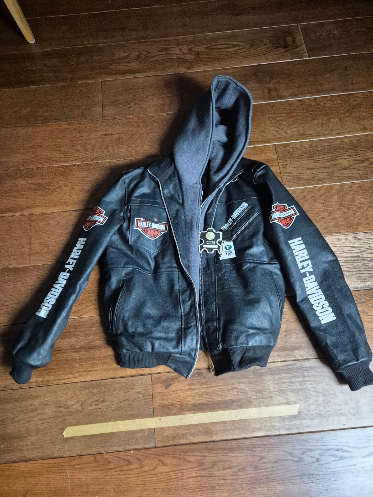 Harley-Davidson leren jas met capuchon, Motoren, Harley-Davidson, Heren, Jas | leer, Ophalen