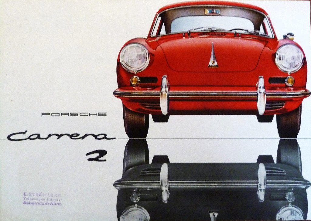 Folder PORSCHE Carrera 2 02/ 1962, Ophalen of Verzenden, Zo goed als nieuw, Porsche