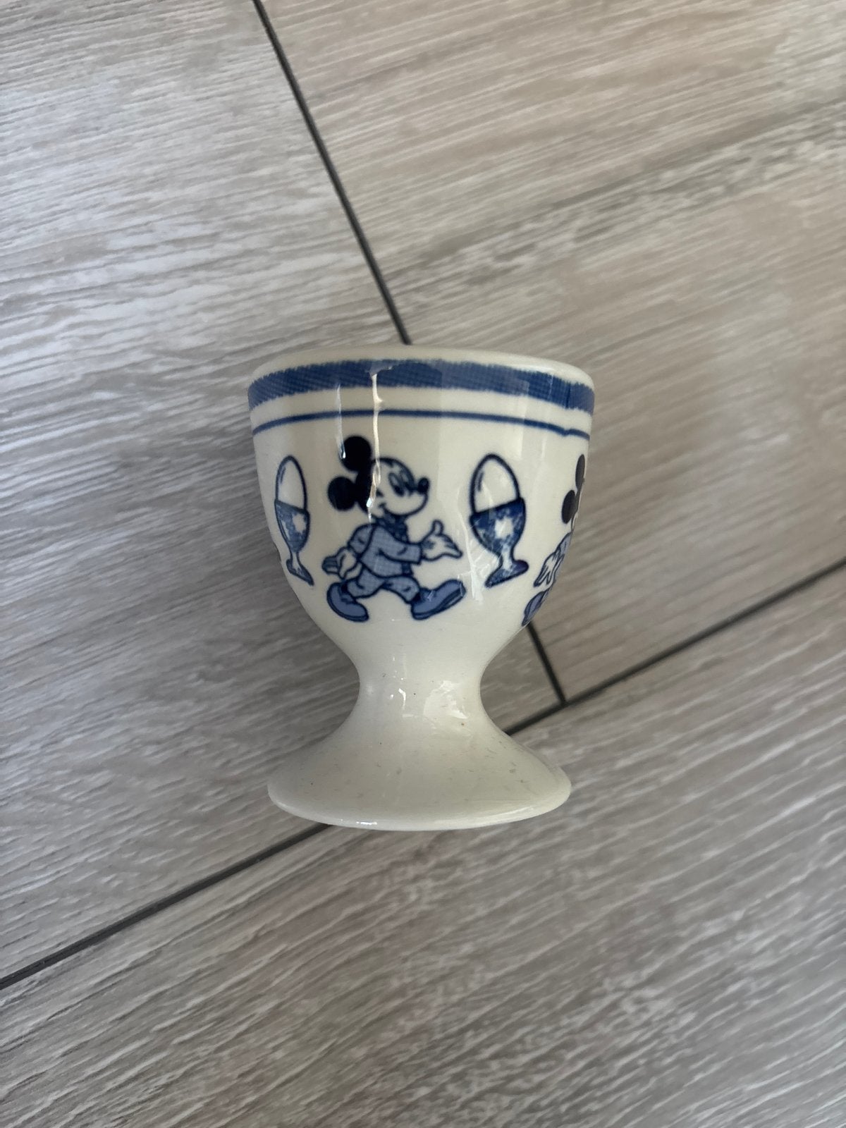 Vintage Mickey Mouse eierdopje, Huis en Inrichting, Gebruikt, Overige merken, Keramiek, Overige typen