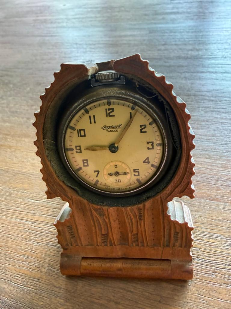 Reis porte montre met werkende horloge, Verzenden