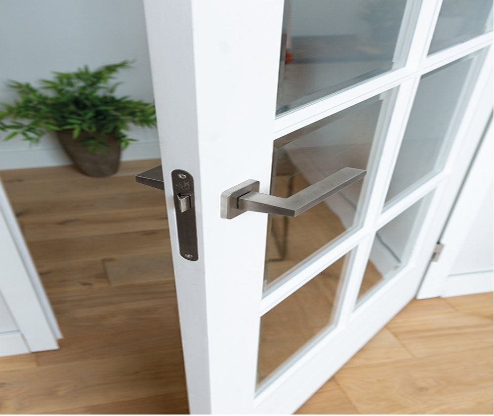 Binnendeur met glas opdek en stomp, Doe-het-zelf en Verbouw, Deuren en Horren, Niet ingevuld, 80 tot 100 cm, Binnendeur, Niet ingevuld
