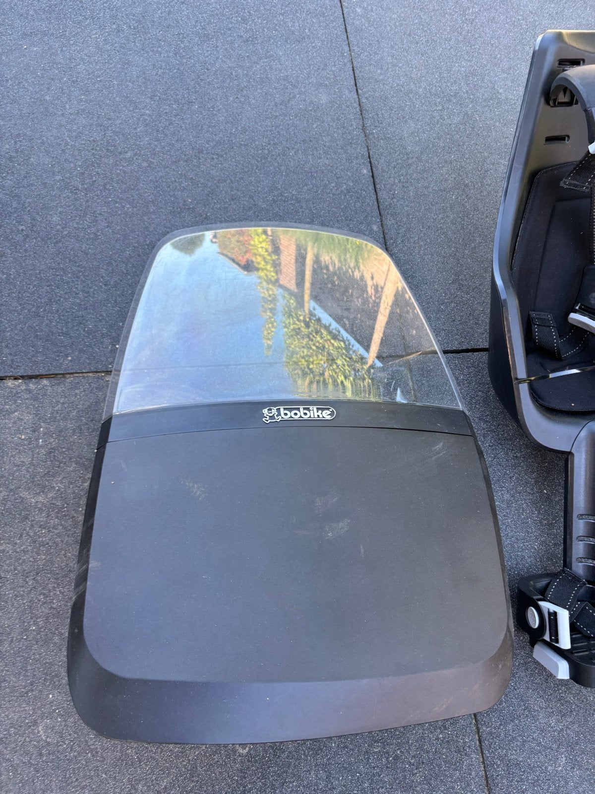 Bobike voorzitje met windscherm, Ophalen, Voorzitje, 0 t/m 13 kg, Gebruikt