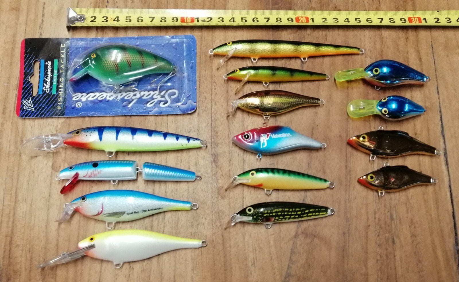 15 (met name) Rapala pluggen en plugjes, Ophalen, Zo goed als nieuw, Overige typen