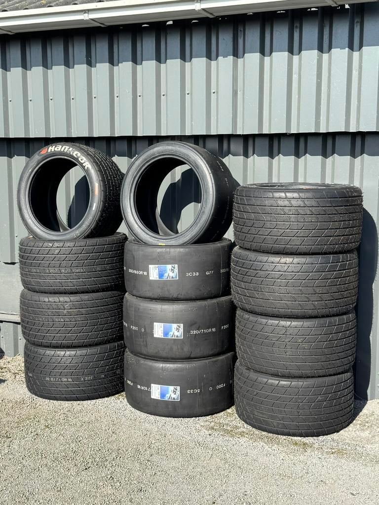 Hankook 18” slicks & wets, Ophalen, Zo goed als nieuw