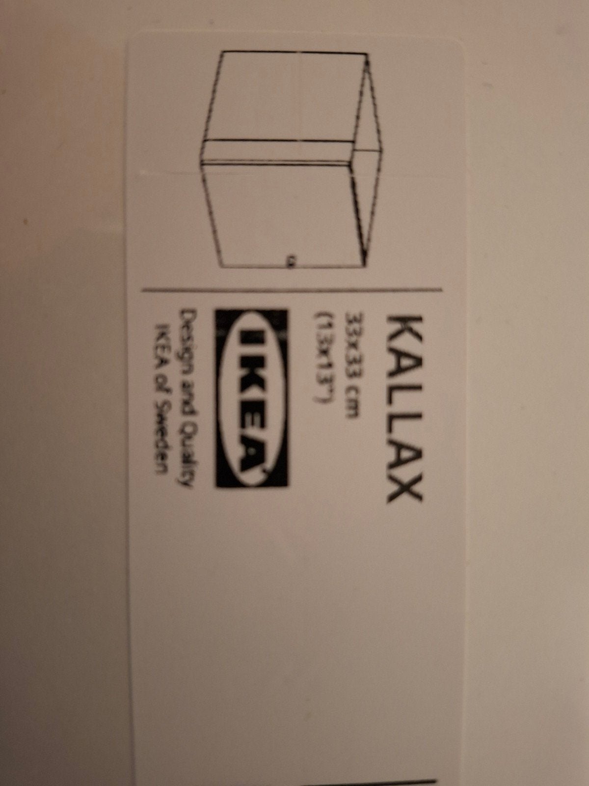 3 IKEA KALLAX Inzetkasten Wit 33x33 cm (Nieuw in verpakking), Ophalen, Nieuw