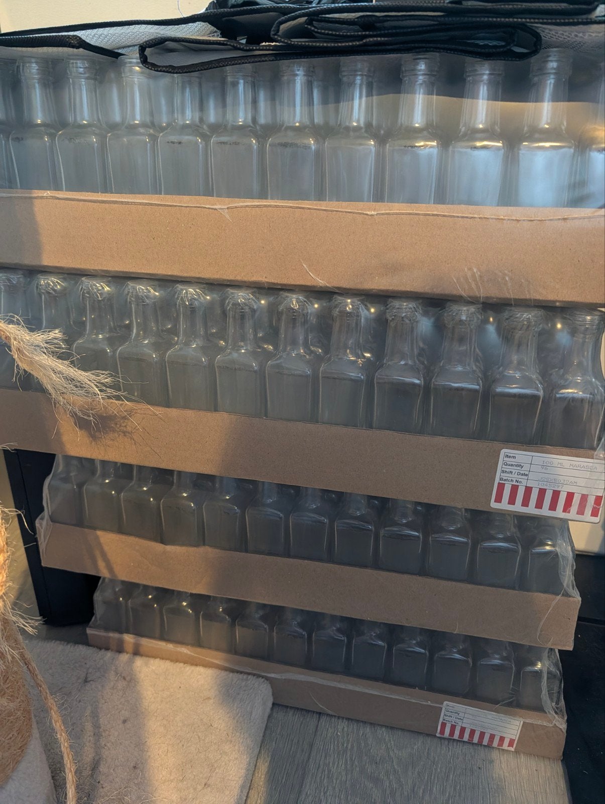 384x Nieuwe 100ml Marasca Glazen Flessen - Food Grade, Overige typen, Ophalen, Nieuw, Glas