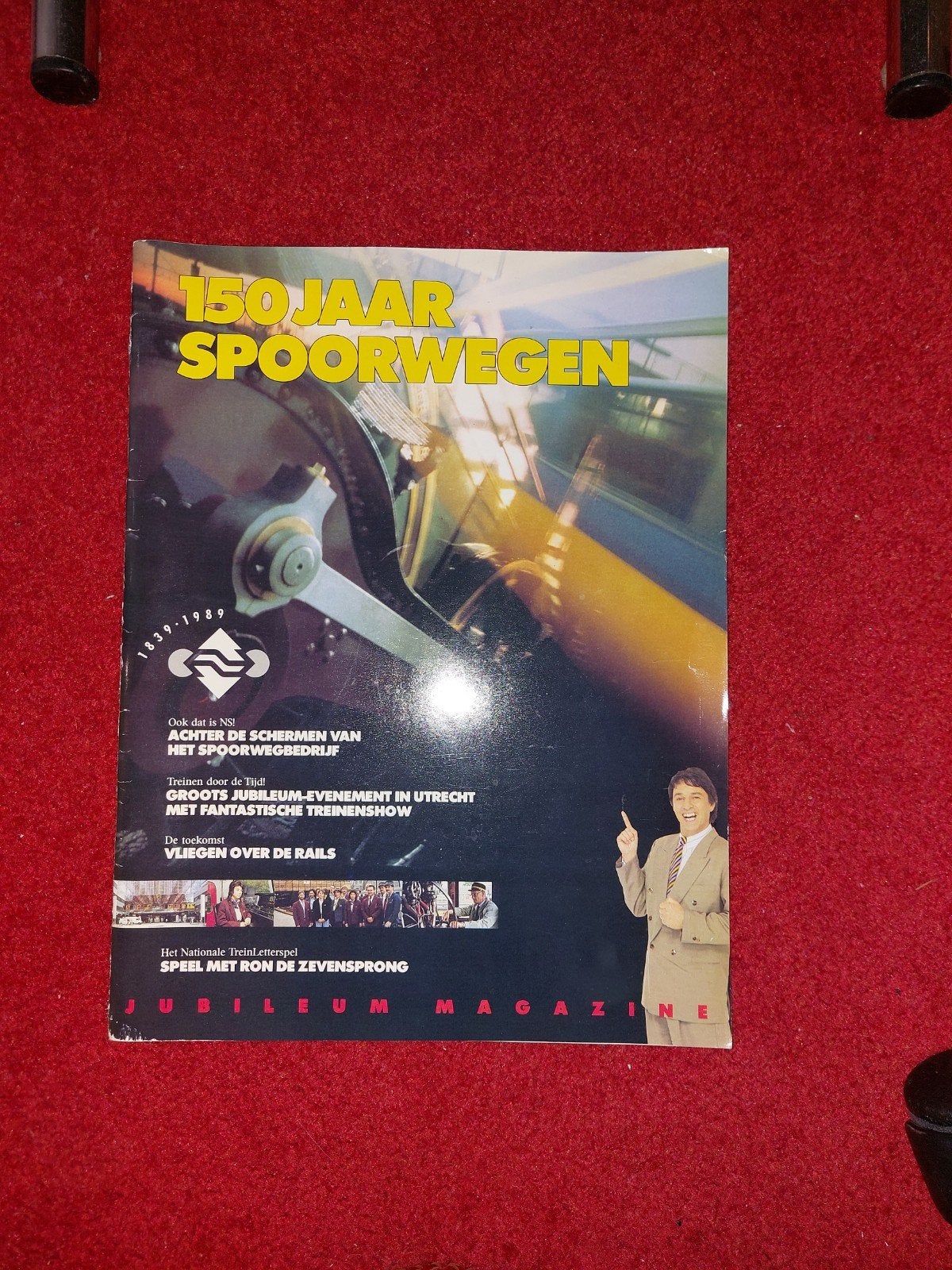 150 Jaar Spoorwegen Jubileum Magazine 1839-1989, Verzamelen, Ophalen of Verzenden, Gebruikt, Trein, Boek of Tijdschrift