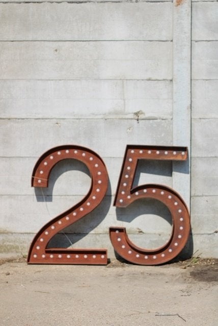 feest cijfers 25 groot !, Ophalen, Versiering, Verjaardag