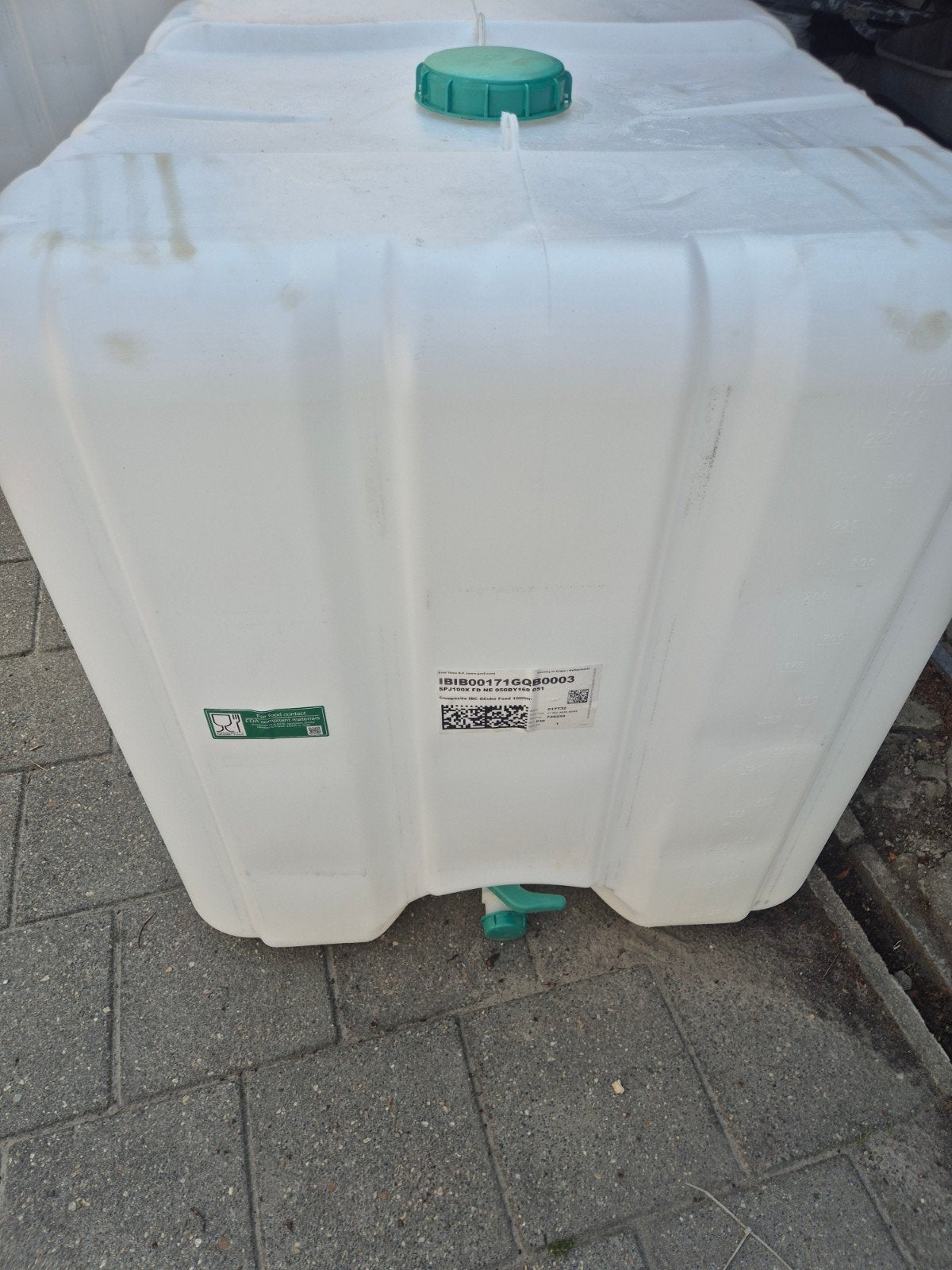 Ibc blaas 1000 liter, Tuin en Terras, Regentonnen, 150 liter of meer, Ophalen of Verzenden, Zo goed als nieuw