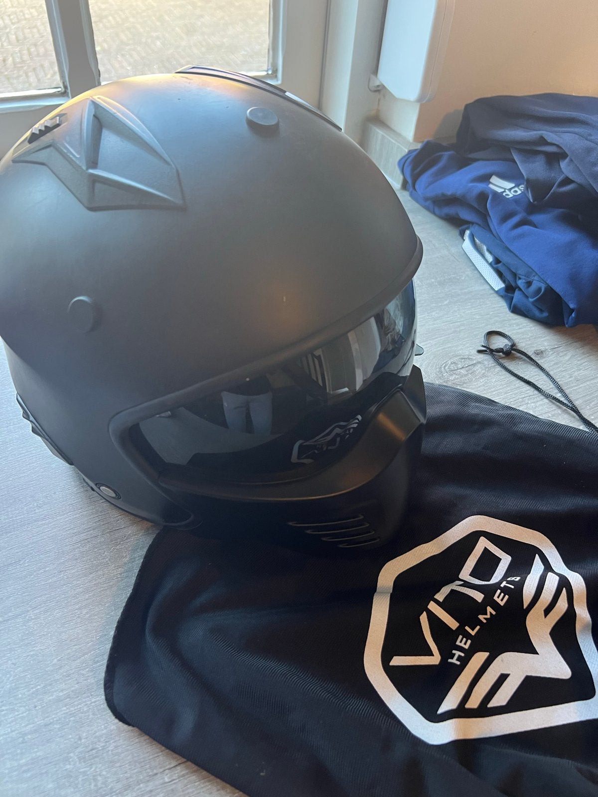 Vito Helmets Jethelm Mat Zwart - Maat L, Overige merken, Heren, Jethelm, Ophalen of Verzenden