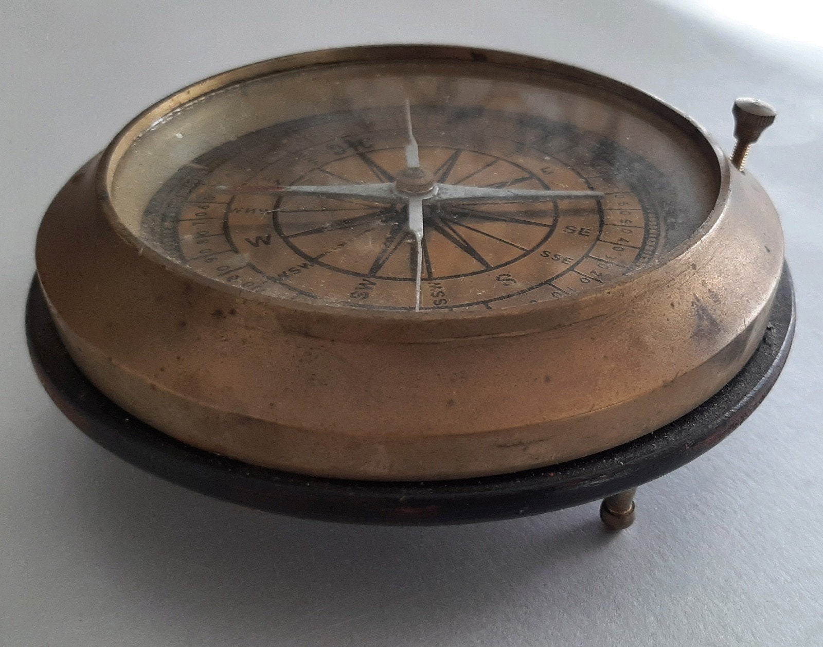 Antiek Messing Nautisch Kompas - Decoratief Stuk, Ophalen of Verzenden