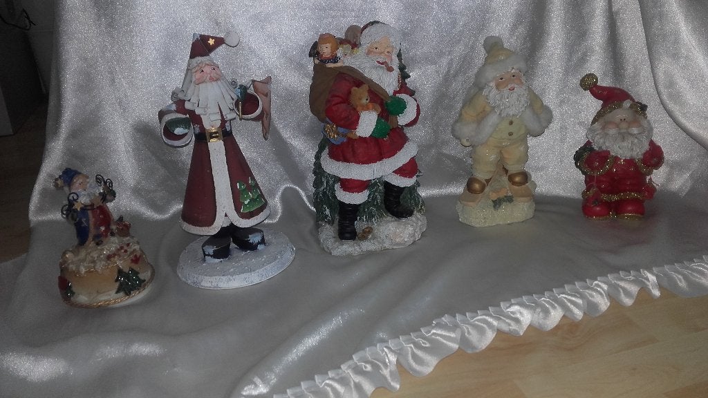 Kerst Mannen + Beer met lichtjes + kerstman muziekdoos, Diversen, Kerst, Ophalen of Verzenden, Nieuw