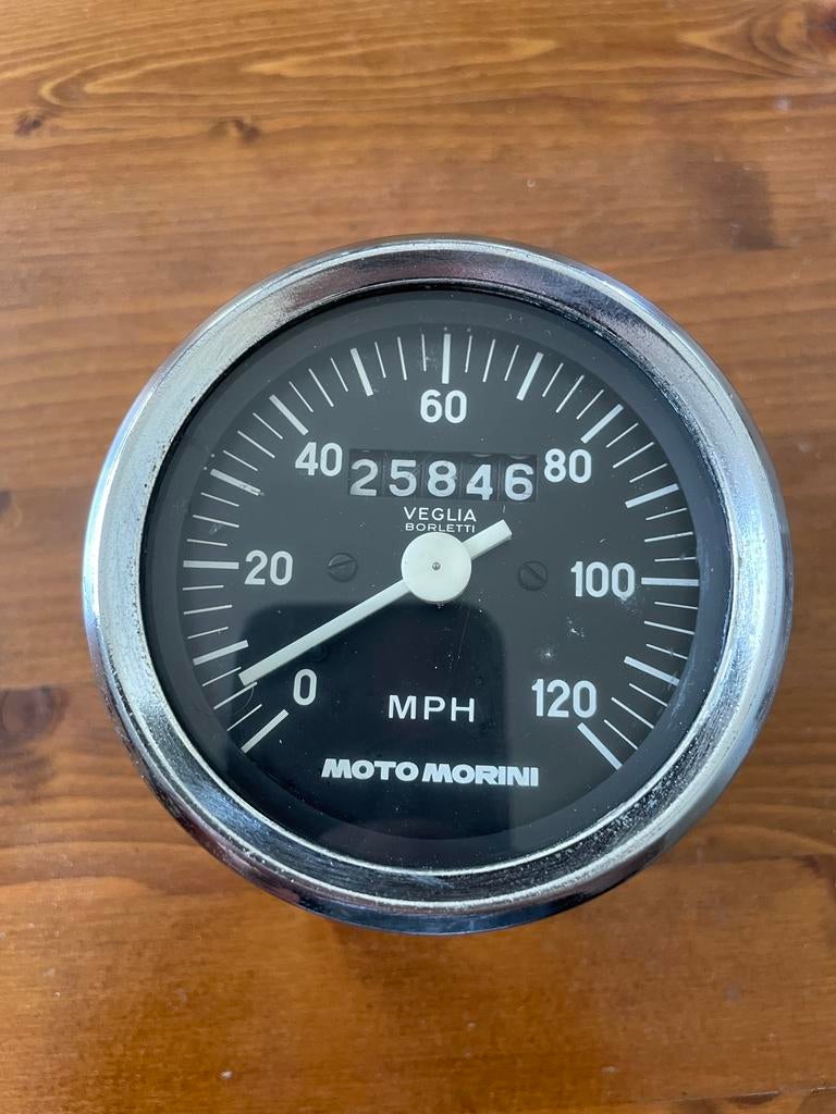 Moto Morini 350 Veglia kilometerteller perfecte staar, Verzenden
