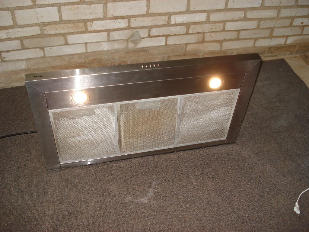 Afzuigkap Etna  RVS  Met Motor  90 x 50 cm, Ophalen, Wandschouwkap, Zo goed als nieuw, 400 tot 600 m³ per uur