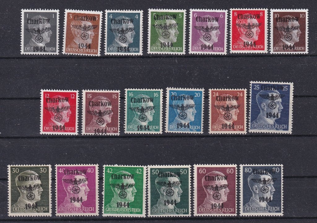 A233)1944 WO2 Duitse bez Charkow 1/80 PF MNH opdruk geen gar, Ophalen of Verzenden, Duitse Keizerrijk, Postfris
