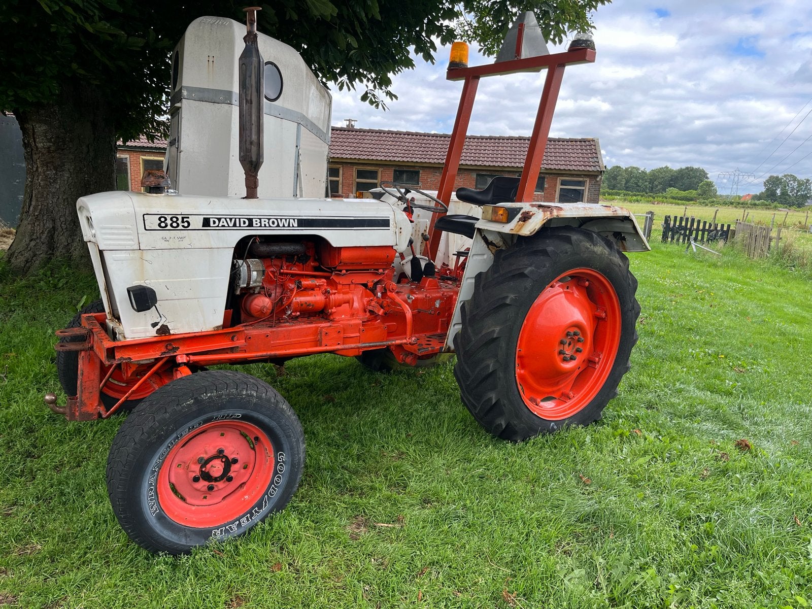 David Brown 885 Tractor met kenteken, Zakelijke goederen, Meer dan 10000, Oldtimer, Tot 80 Pk, Ophalen