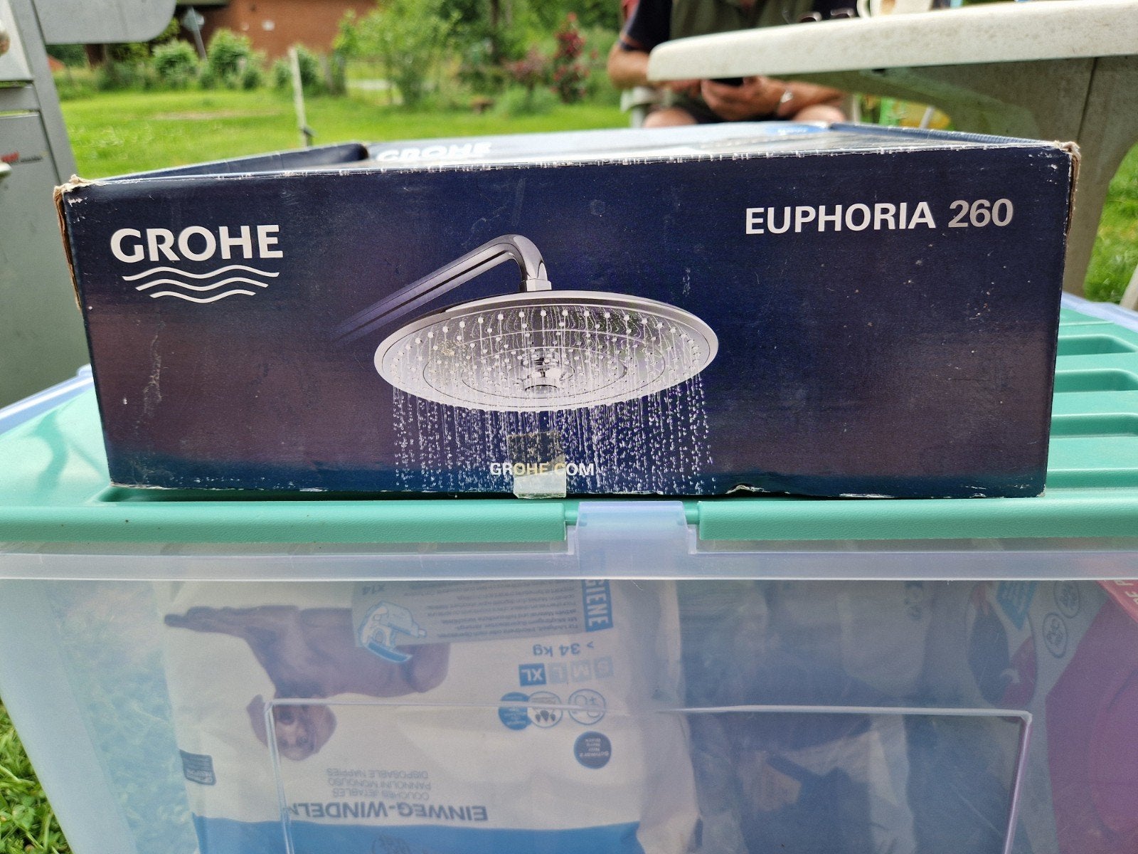 Grohe Euphoria 260 Douchekop - Nieuw in doos, Doe-het-zelf en Verbouw, Ophalen of Verzenden, Nieuw, Chroom, Douche