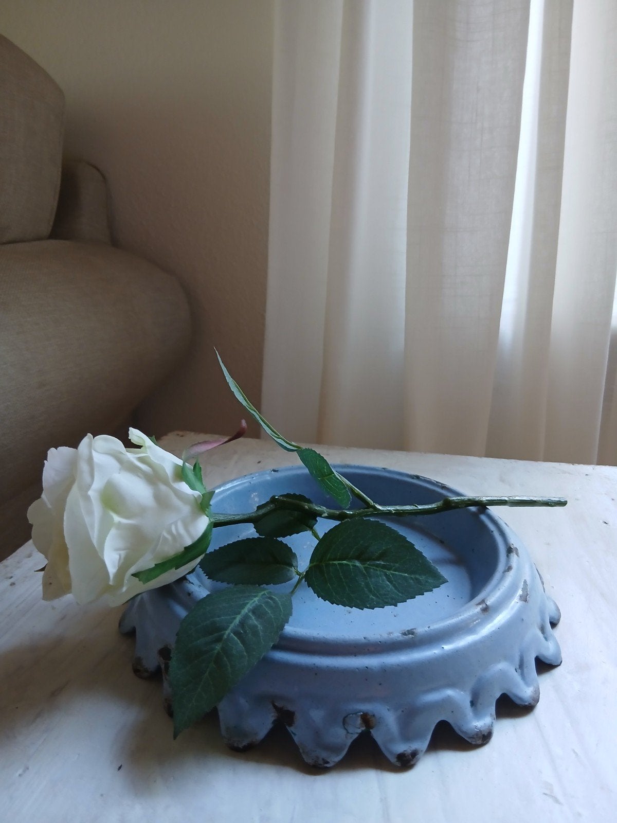 Kwispedoor in het blauw, Ophalen of Verzenden, Rechthoekig, Glas