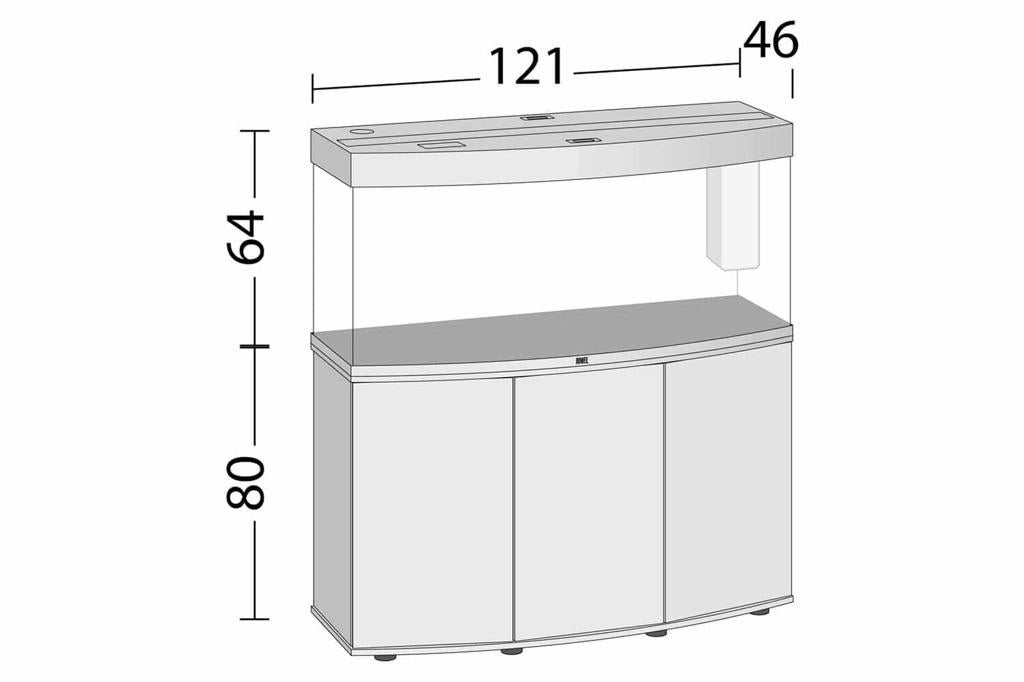 Juwel Vision 260 (waterdicht), Ophalen, Gebruikt, Leeg aquarium