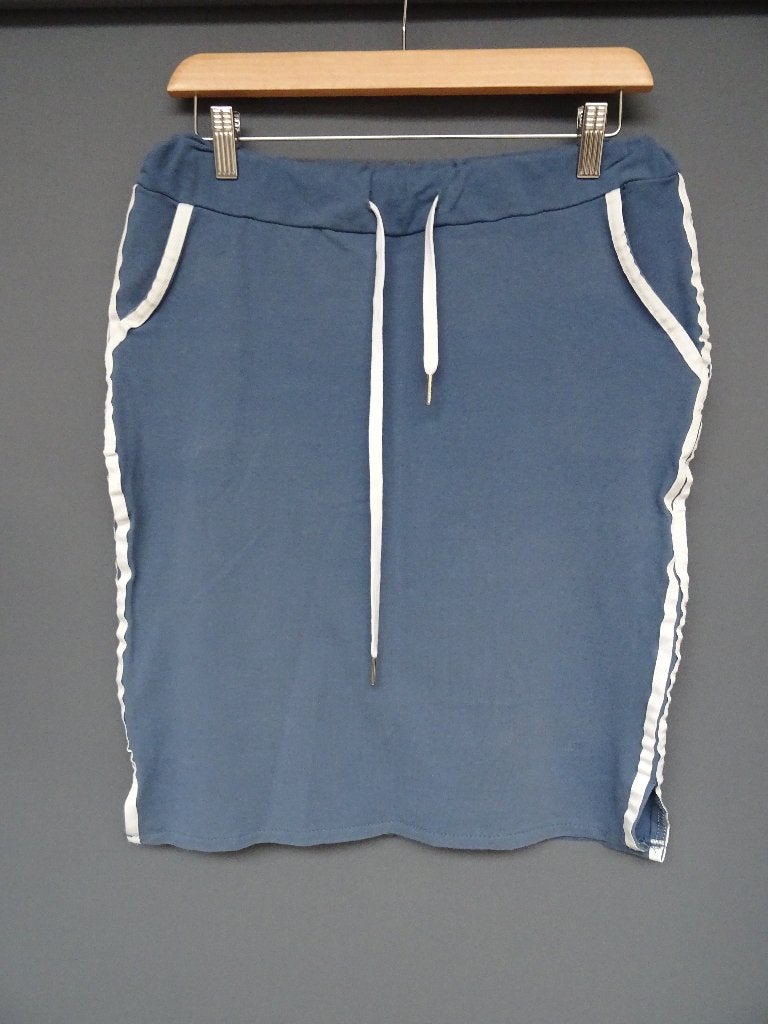 NEW COLLECTION maat M, sweatstof rok., Maat 38/40 (M), Blauw, Ophalen of Verzenden, Zo goed als nieuw