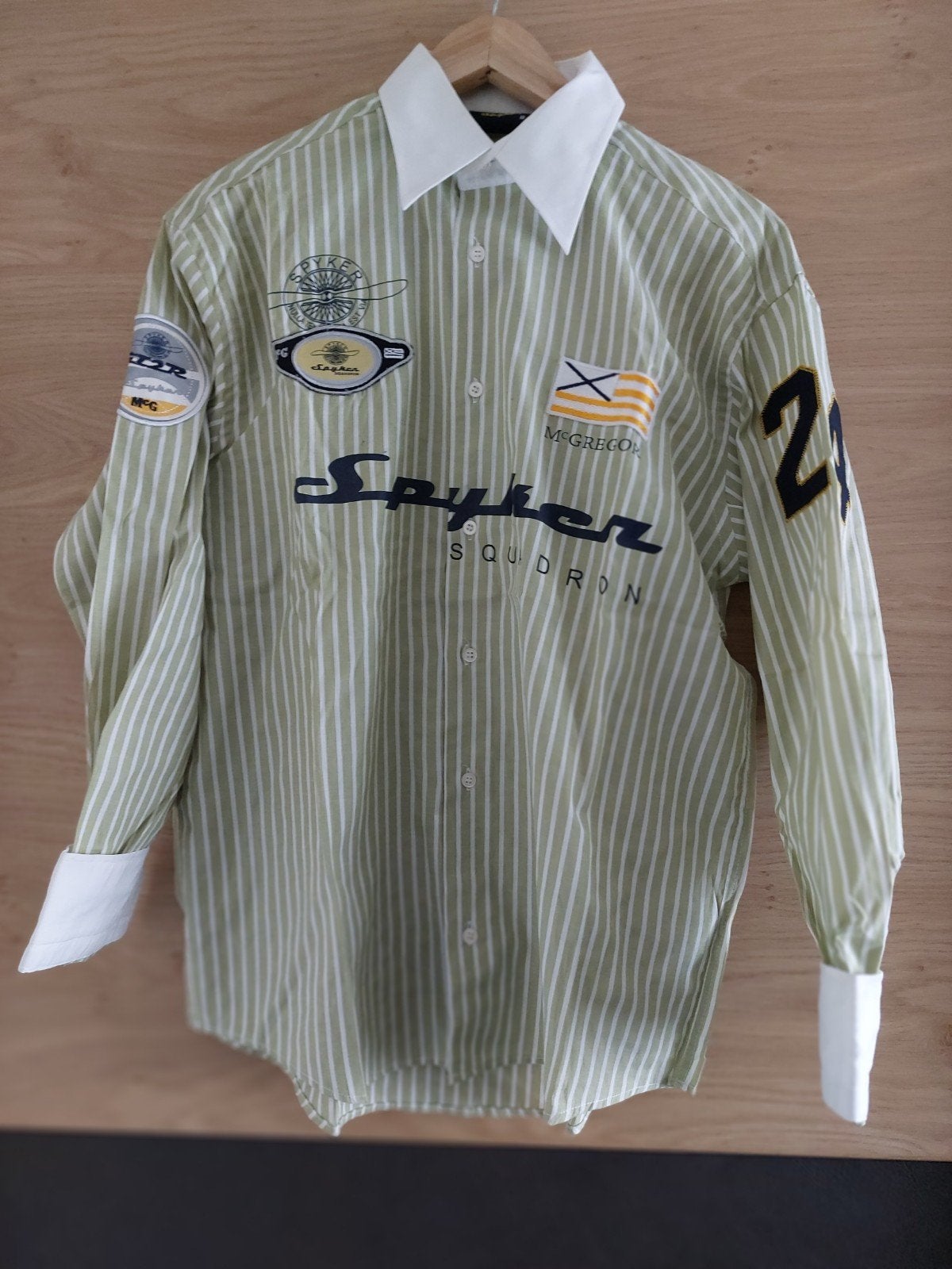 McGregor Spyker Squadron overhemd - Zo goed als nieuw, Kleding | Heren, McGregor, Zo goed als nieuw, Groen, Halswijdte 39/40 (M)