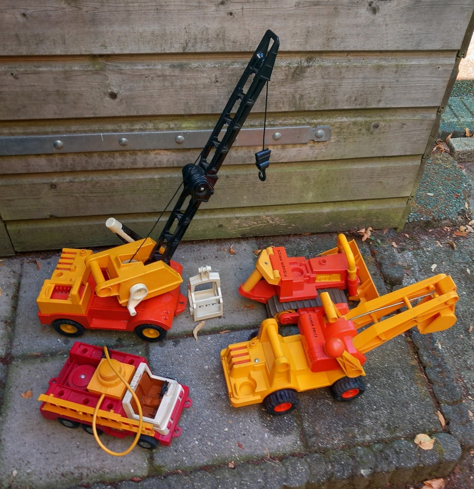 Fisher-Price Vintage Speelgoed Voertuigen Set, Ophalen