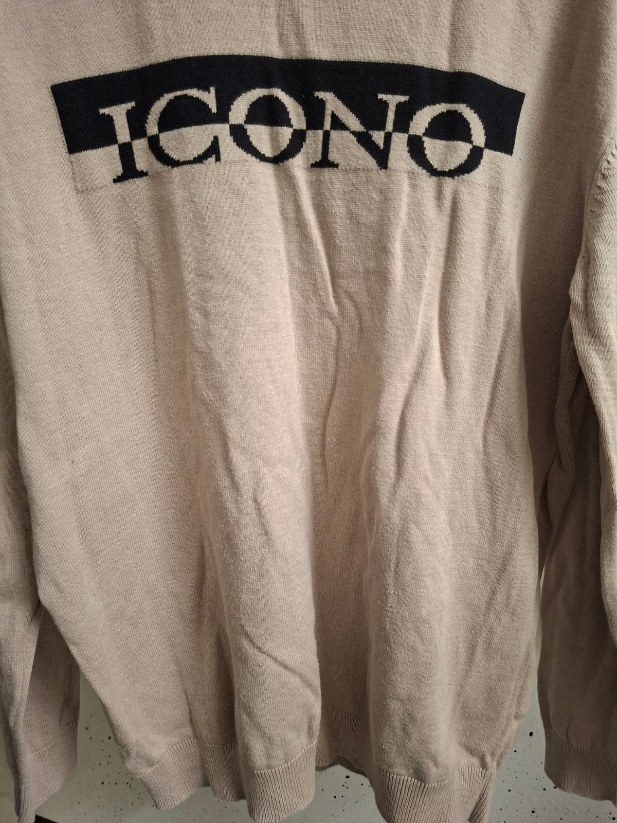 Icono Regular Fit Trui Maat XXL Oksel 58cm, Beige, Overige maten, Ophalen of Verzenden, Icono