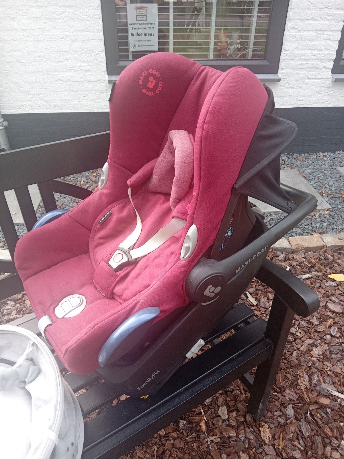 Maxi-Cosi CabrioFix met FamilyFix Isofix base, Ophalen, Gebruikt, Isofix, 0 t/m 13 kg
