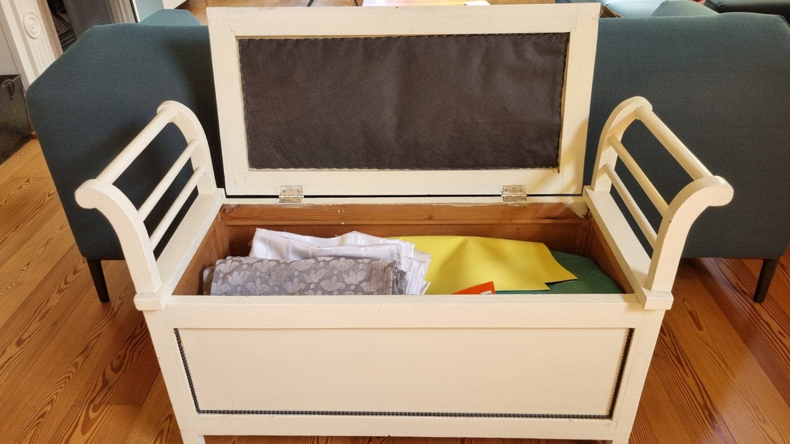 Vintage opbergbankje of klepbankje, Kinderen en Baby's, Ophalen, Overige typen
