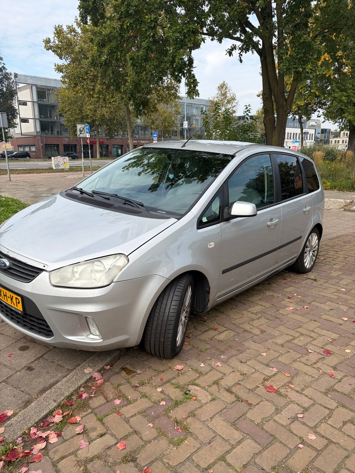 Ford C-Max 1.8 92KW 2007 Grijs, Auto's, Voorwielaandrijving, 125 pk, 4 cilinders, 1200 kg