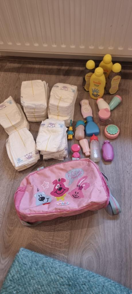 Baby Born verzorgingstas met diverse accessoires, Ophalen of Verzenden, Gebruikt, Meisje
