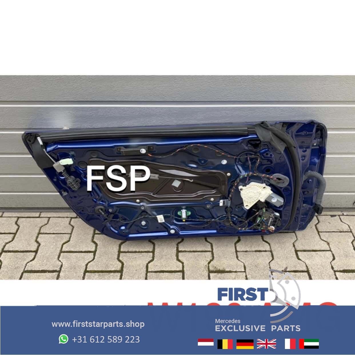 W190 C190 R190 AMG GT GTC GTR GTS DEUR LINKS PORTIER BLAUW O, Gebruikt, -, Deur, Voor