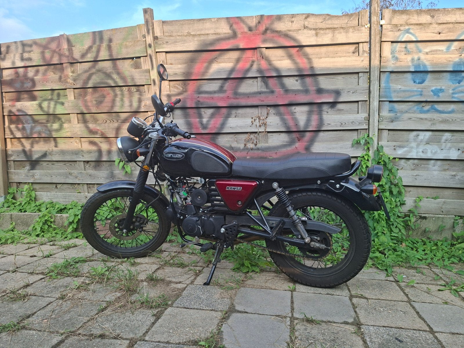 Hanway Raw 50 Caféracer - Stijlvolle 50cc Brommer, Ophalen, Gebruikt, Maximaal 45 km/u, Hanway Raw 50
