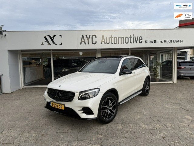 Mercedes-Benz GLC-klasse 300 4MATIC Parelmoer |Burmester|Mem, Auto's, Dealer onderhouden, Gebruikt, 4 cilinders, Wit