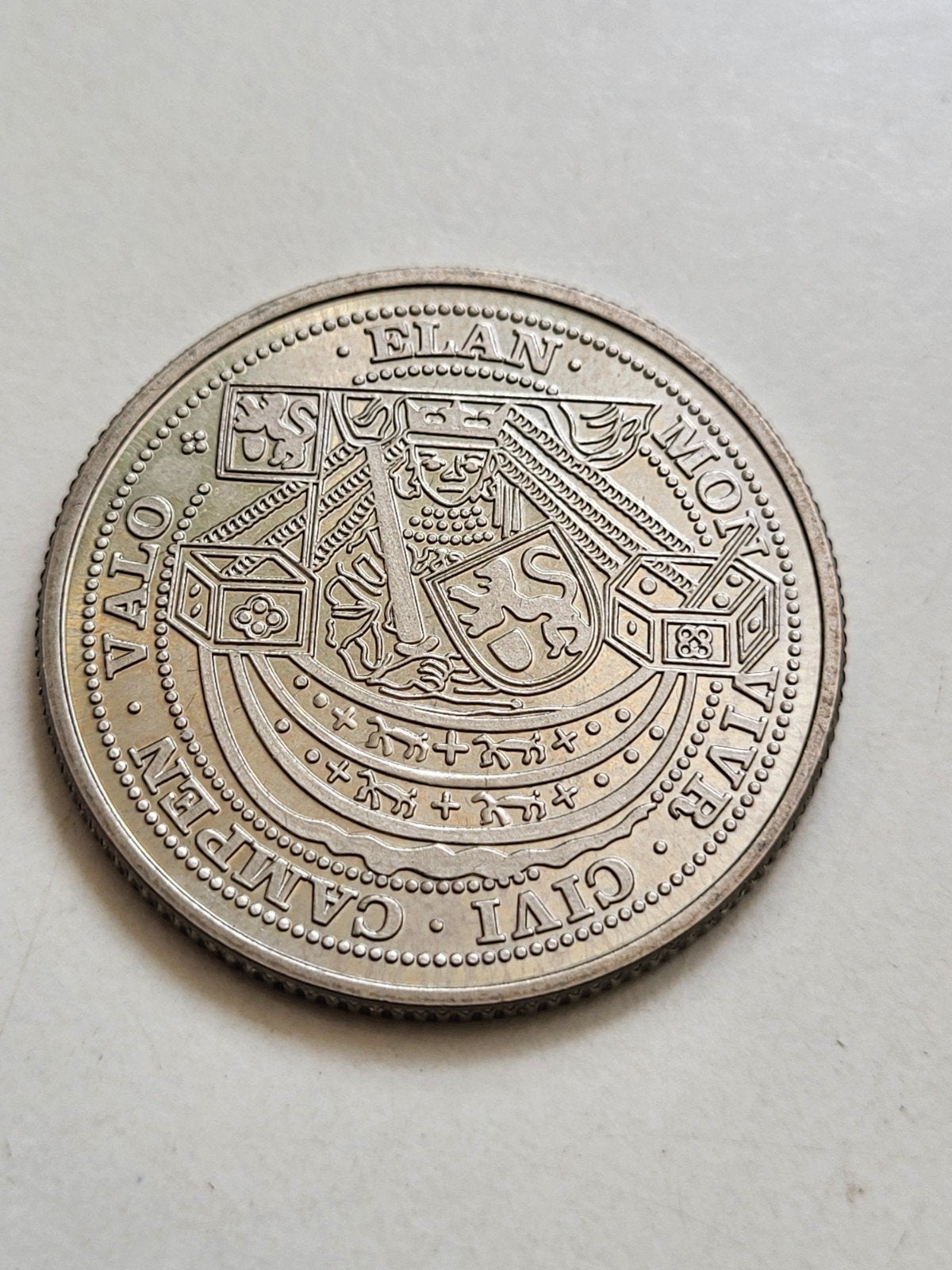 Penning Kampen 1 Nobel munt 'De Wereld van de Hanze', Postzegels en Munten, Ophalen of Verzenden, Overige materialen, Nederland