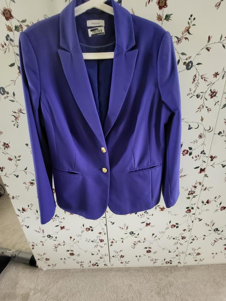 Leuk koningsblauw jasje maat 46, Kleding | Dames, Ophalen of Verzenden, Zo goed als nieuw, Maat 46/48 (XL) of groter