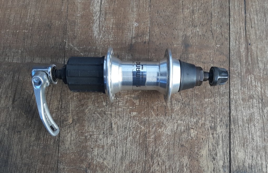 Shimano Parallax FH-M012 Achternaaf 7 Speed, Shimano Parallax FH-M012 Achternaaf 7 Speed, Zo goed als nieuw, Oldtimerfiets, Aluminium