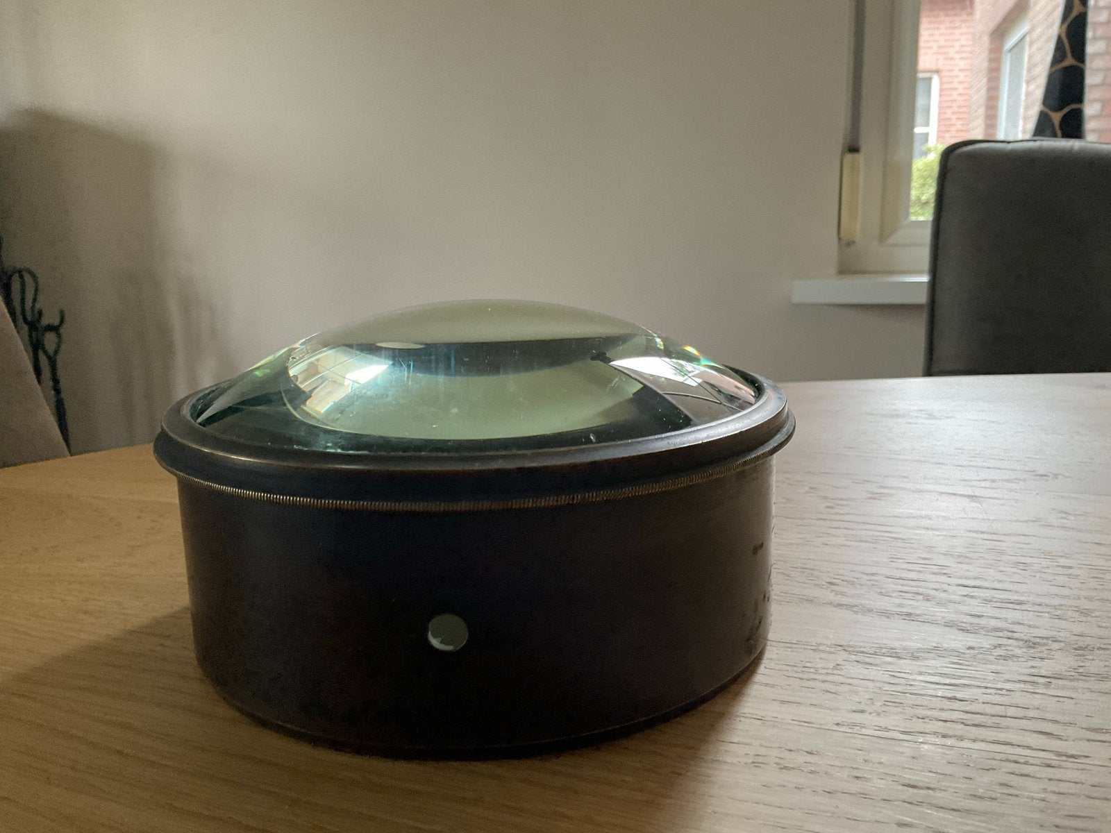 Antieke condensorlens voor toverlantaarn/projector (15 cm), Ophalen of Verzenden, Voor 1940, Lens of Lenzen