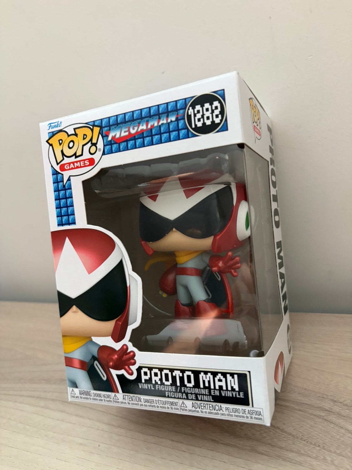 Funko Pop Mega Man Proto Man #1282 Vinyl Figure Boxed Capcom