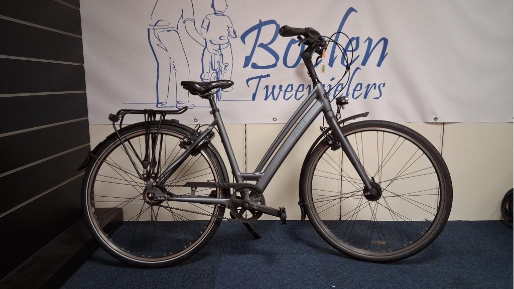 Gazelle Chamonix S8 28/57 8v Damesfiets Belt Drive Antraciet, Ophalen, Gazelle, Velgrem, Versnellingen