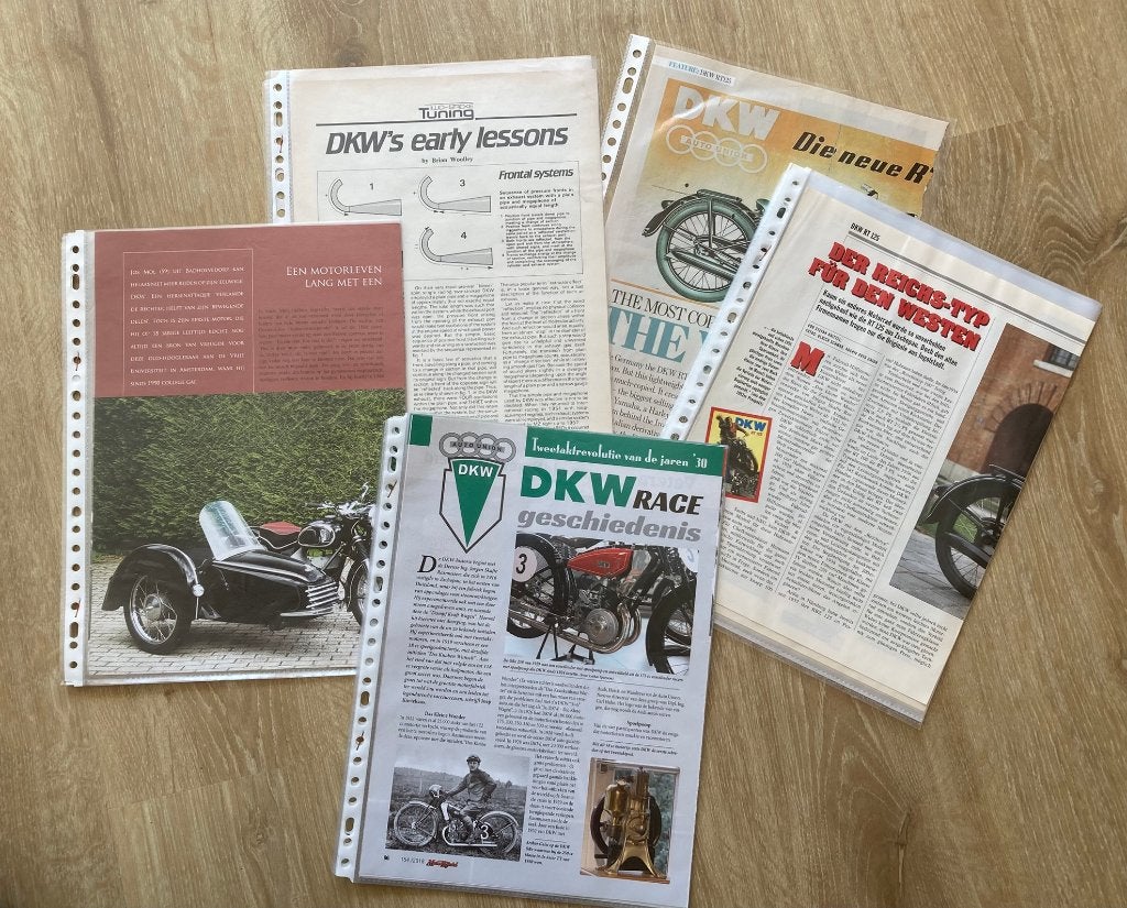 Map met documentatie over DKW Motoren / motorfietsen, Ophalen of Verzenden, Overige merken