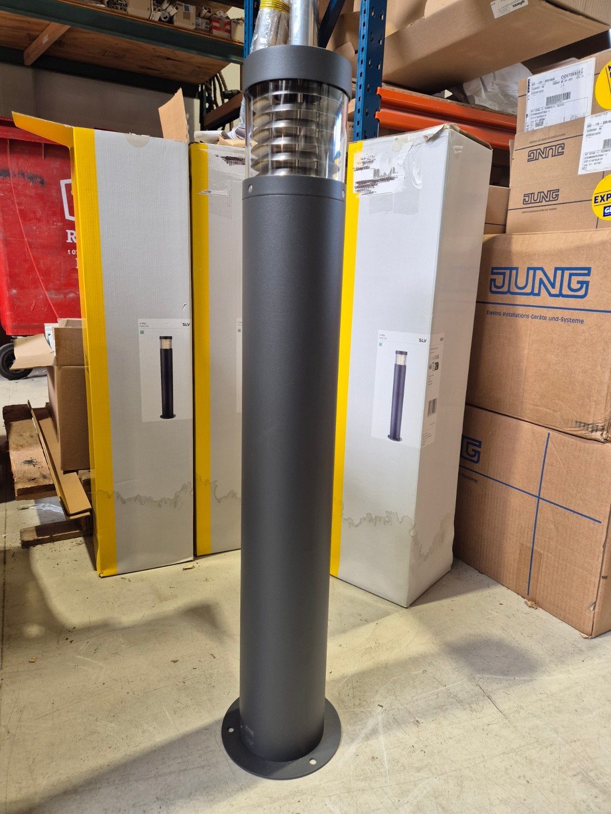 SLV F-POL Buitenlamp Antraciet E27 - Nieuw in doos, Ophalen, Minder dan 50 watt, Staande lamp, Netvoeding