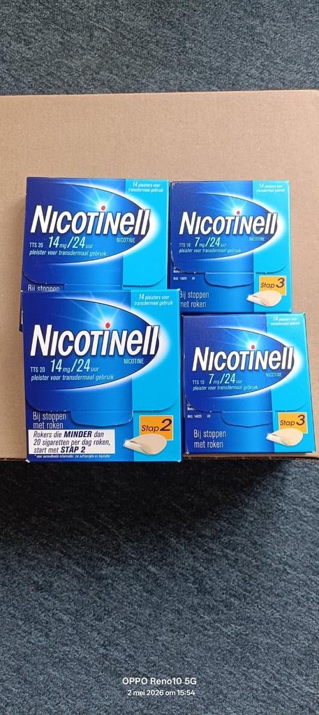 Nicotinell Pleisters: Stop met Roken (14mg & 7mg), Ophalen of Verzenden, Nieuw, Overige typen