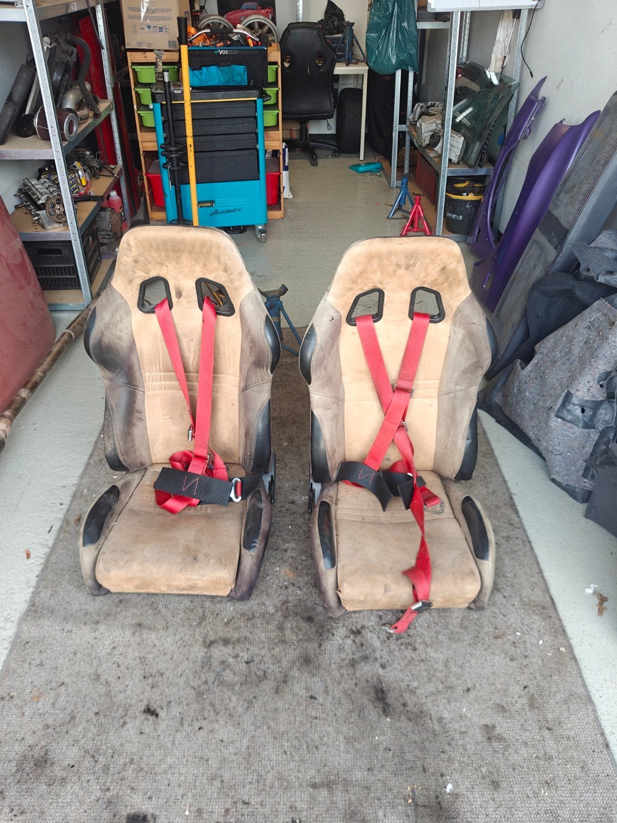 Set stevige kuipstoelen inclusief 3 punts gordels, Ophalen of Verzenden, Gebruikt, Daihatsu