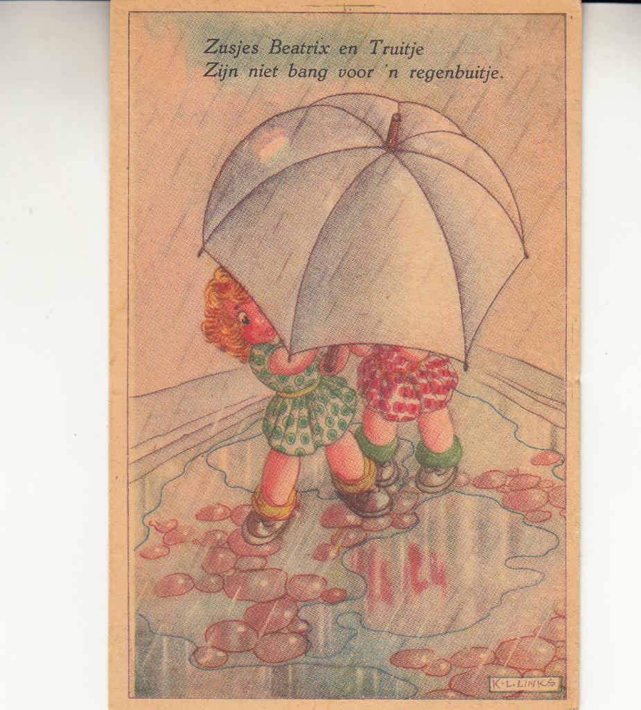Karel Links                                  =0036=, Verzamelen, Ansichtkaarten | Themakaarten, Ophalen of Verzenden, 1940 tot 1960