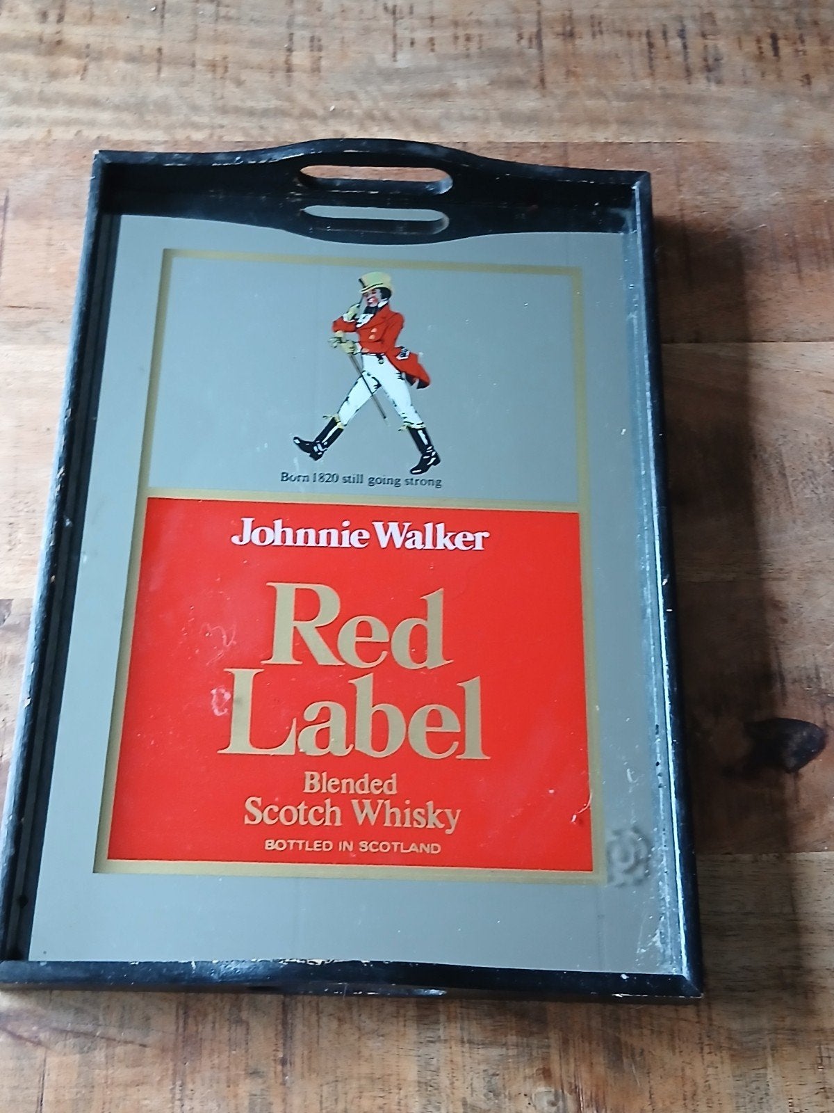 Vintage Johnnie Walker Red Label dienblad, Ophalen of Verzenden