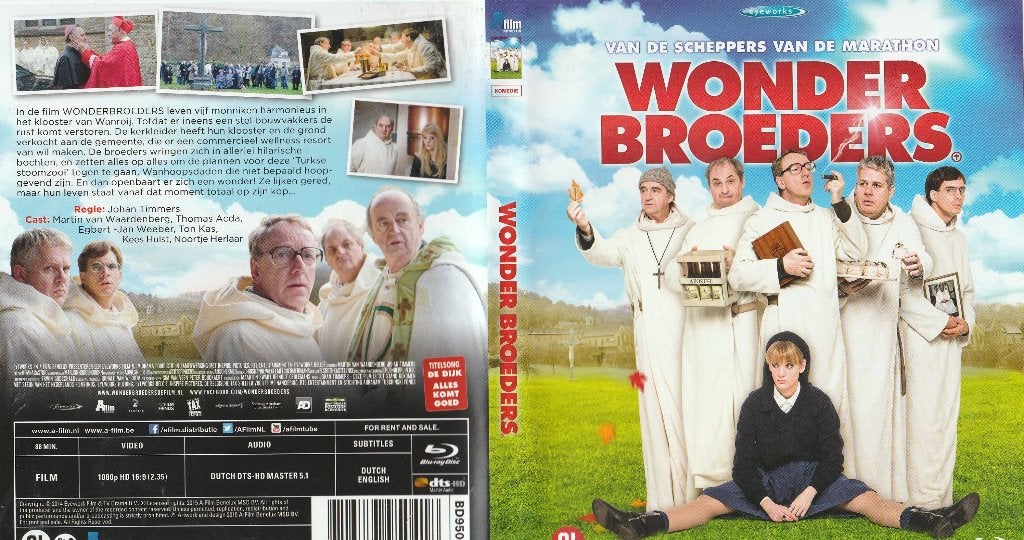 Wonder broeders blu ray ( ned. Gespr. En ondt.), Alle leeftijden, Nederlands, Zo goed als nieuw, Blu-ray