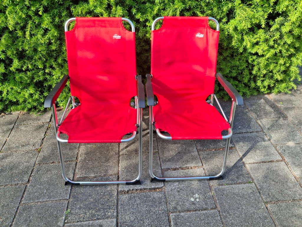 2 nette aluminium stoeltjes., Ophalen, Campingstoel