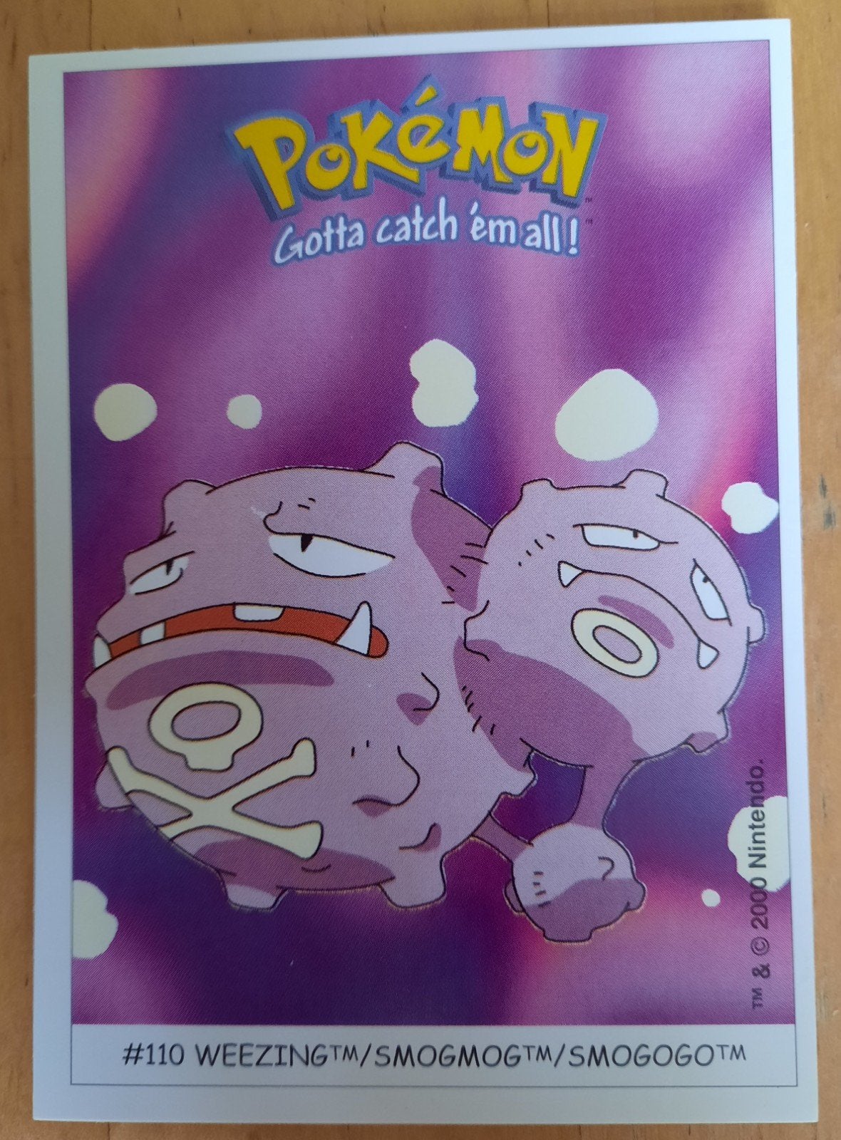 Pokémon Weezing Smogmog Smogogo Dunkin Boomer Sticker #110, Hobby en Vrije tijd, Verzamelkaartspellen | Pokémon, Ophalen of Verzenden